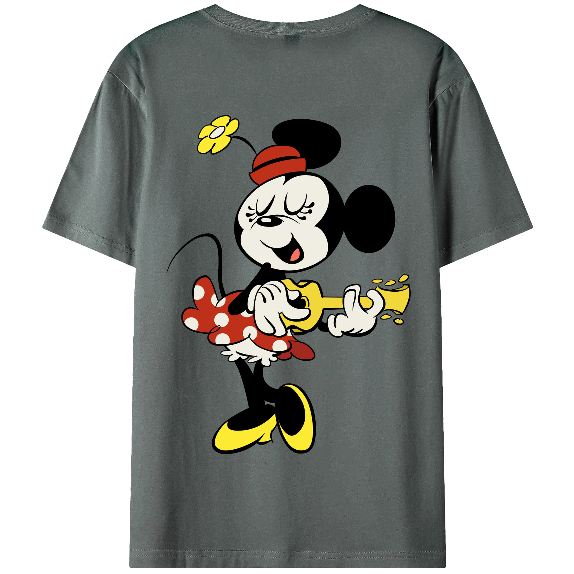 （画像用） ミッキーマウス Mickey Mouse 綿100％半袖Tシャツ（背面プリント）